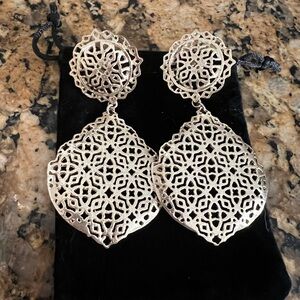 Kendra Scott oversized gold earrings